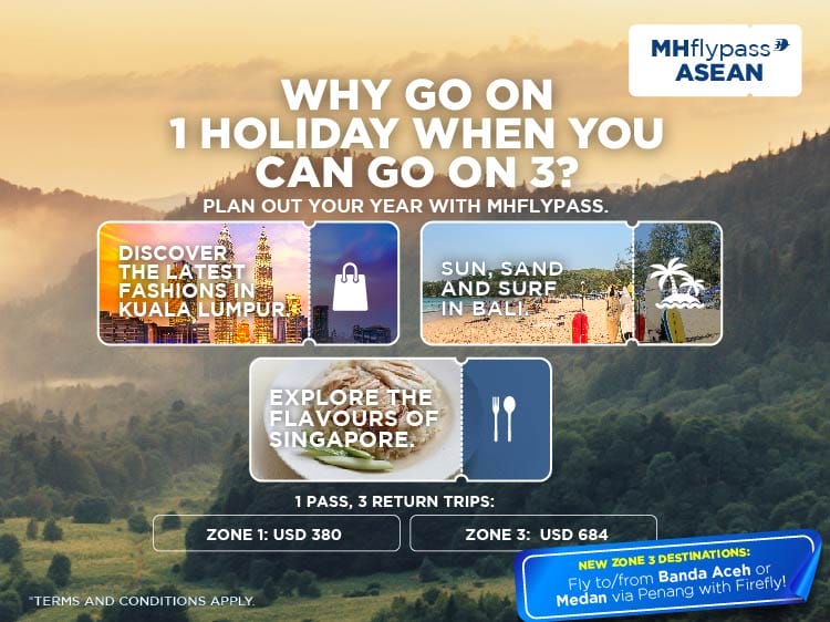 MHflypass ASEAN: 1 Pass, 3 Return Trips In ASEAN